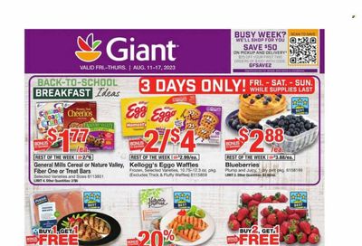 Giant Food (DE, MD, VA) Weekly Ad Flyer Specials August 11 to August 17, 2023