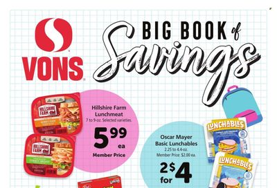 Vons (CA) Weekly Ad Flyer Specials August 2 to August 29, 2023
