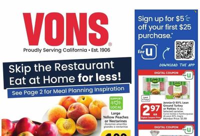 Vons (CA) Weekly Ad Flyer Specials August 9 to August 15, 2023