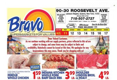 Bravo Supermarkets (CT, FL, MA, NJ, NY, PA) Weekly Ad Flyer Specials August 11 to August 17, 2023