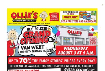 Ollie's Bargain Outlet Weekly Ad Flyer Specials August 9 to August 16, 2023