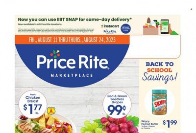 Price Rite (CT, MA, MD, NH, NJ, NY, PA, RI) Weekly Ad Flyer Specials August 11 to August 24, 2023