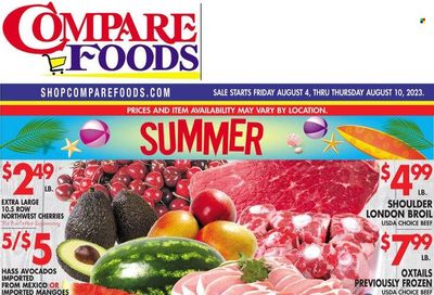 Compare Foods (CT, MD, NC, NJ, NY, RI) Weekly Ad Flyer Specials August 4 to August 10, 2023