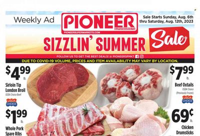 Pioneer Supermarkets (NJ, NY) Weekly Ad Flyer Specials August 6 to August 12, 2023