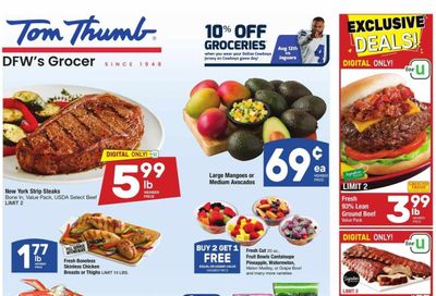 Tom Thumb (TX) Weekly Ad Flyer Specials August 9 to August 15, 2023