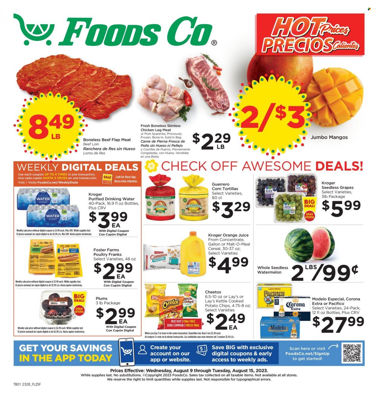 Foods Co (CA, OH, VA) Weekly Ad Flyer Specials August 9 to August 15, 2023