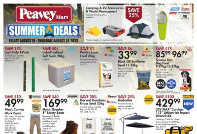 Peavey Mart Flyer August 18 to 24