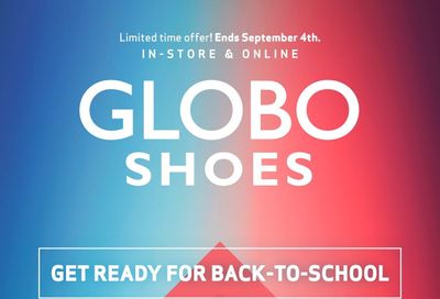 Globo Shoes Flyer August 14 to September 4