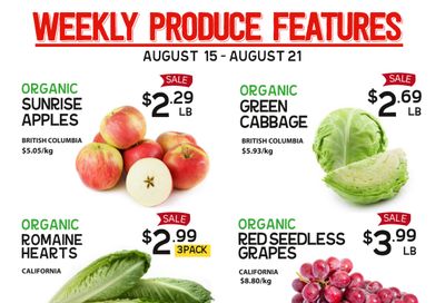 Pomme Natural Market Weekly Produce Flyer August 15 to 21