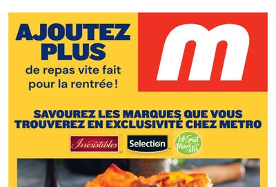 Metro (QC) Private Brands Flyer August 17 to 23