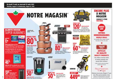 Canadian Tire (QC) Flyer August 17 to 23