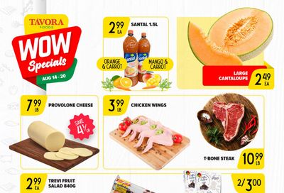 Tavora Foods Flyer August 14 to 20