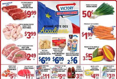 Victory Meat Market Flyer August 15 to 19