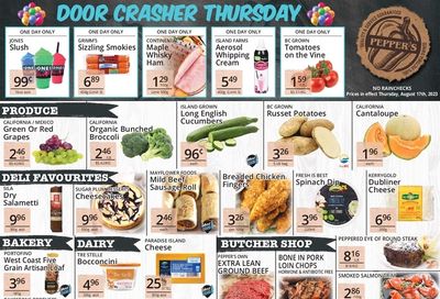 Pepper's Foods Flyer August 15 to 21