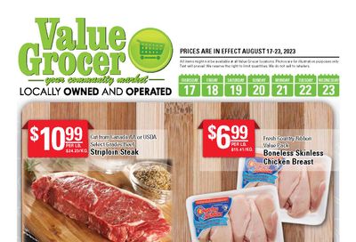 Value Grocer Flyer August 17 to 23