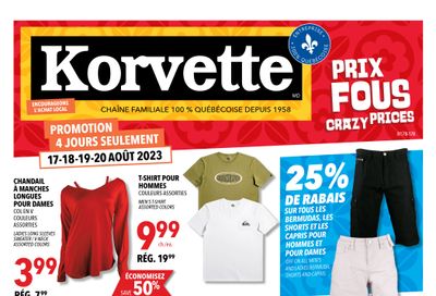 Korvette Flyer August 17 to 20