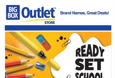 Big Box Outlet Store Flyer August 16 to 22