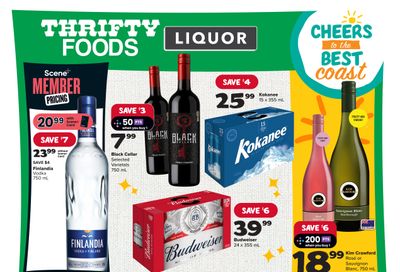 Thrifty Foods Liquor Flyer August 17 to 23