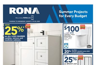 Rona (West) Flyer August 17 to 23