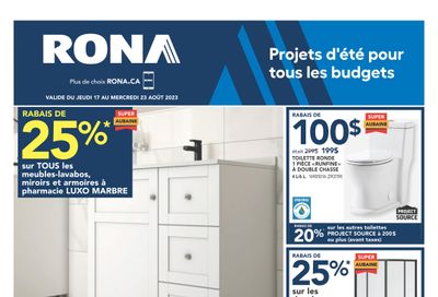 Rona (QC) Flyer August 17 to 23