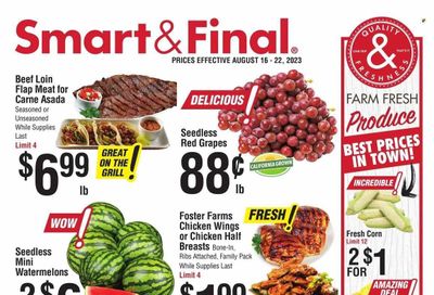 Smart & Final (CA) Weekly Ad Flyer Specials August 16 to August 22, 2023
