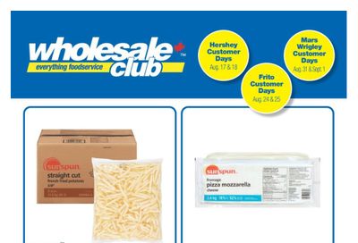 Wholesale Club (West) Flyer August 17 to September 6