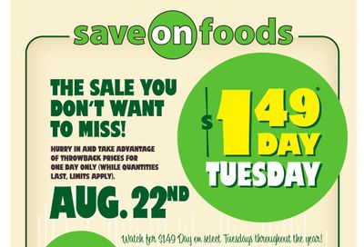 Save On Foods (BC) Flyer August 17 to 23