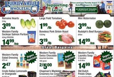 Bulkley Valley Wholesale Flyer August 17 to 23