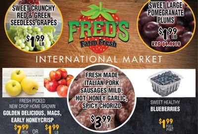 Fred's Farm Fresh Flyer August 16 to 22