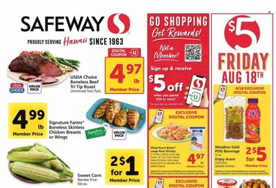 Safeway (HI) Weekly Ad Flyer Specials August 16 to August 22, 2023