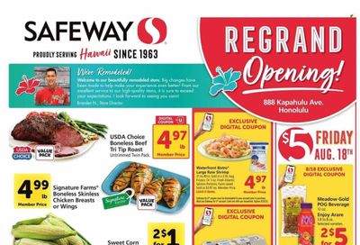 Safeway (HI) Weekly Ad Flyer Specials August 16 to August 22, 2023