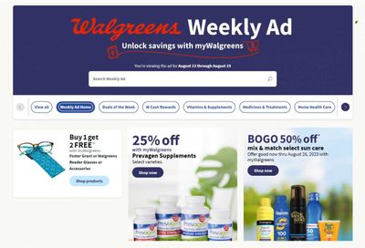 Walgreens Weekly Ad Flyer Specials August 13 to August 19, 2023