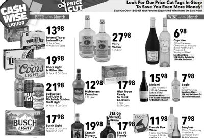 Cash Wise Liquor Only (MN) Weekly Ad Flyer Specials August 13 to August 19, 2023