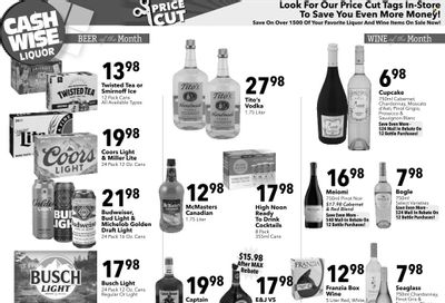 Cash Wise Liquor Only (MN) Weekly Ad Flyer Specials August 13 to August 19, 2023