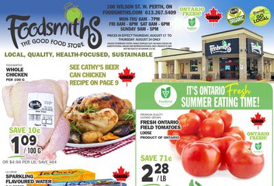 Foodsmiths Flyer August 17 to 24