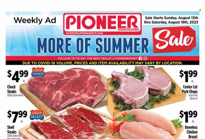 Pioneer Supermarkets (NJ, NY) Weekly Ad Flyer Specials August 13 to August 19, 2023