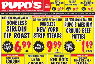 Pupo's Food Market Flyer August 17 to 23
