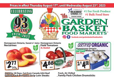 The Garden Basket Flyer August 17 to 23