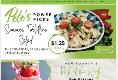 Pete's Fine Foods Flyer August 17 to 23