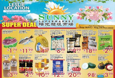 Sunny Supermarket (Leslie) Flyer August 18 to 24