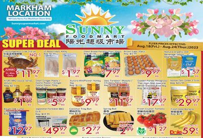Sunny Foodmart (Markham) Flyer August 18 to 24