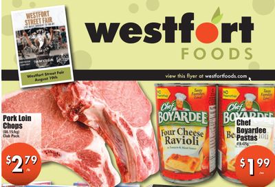 Westfort Foods Flyer August 18 to 24