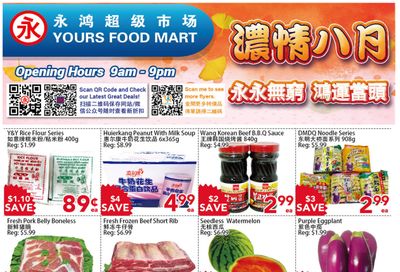 Yours Food Mart Flyer August 18 to 24