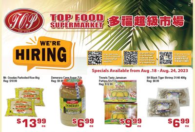Top Food Supermarket Flyer August 18 to 24