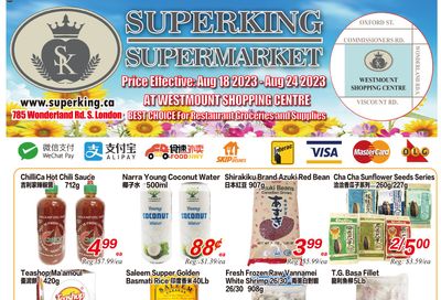 Superking Supermarket (London) Flyer August 18 to 24