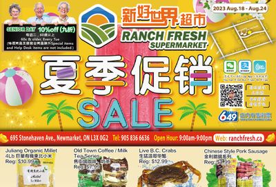 Ranch Fresh Supermarket Flyer August 18 to 24