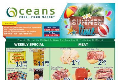 Oceans Fresh Food Market (West Dr., Brampton) Flyer August 18 to 24