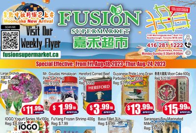 Fusion Supermarket Flyer August 18 to 24