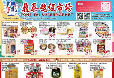 Tone Tai Supermarket Flyer August 18 to 24
