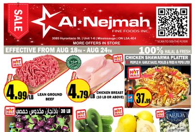 Alnejmah Fine Foods Inc. Flyer August 18 to 24